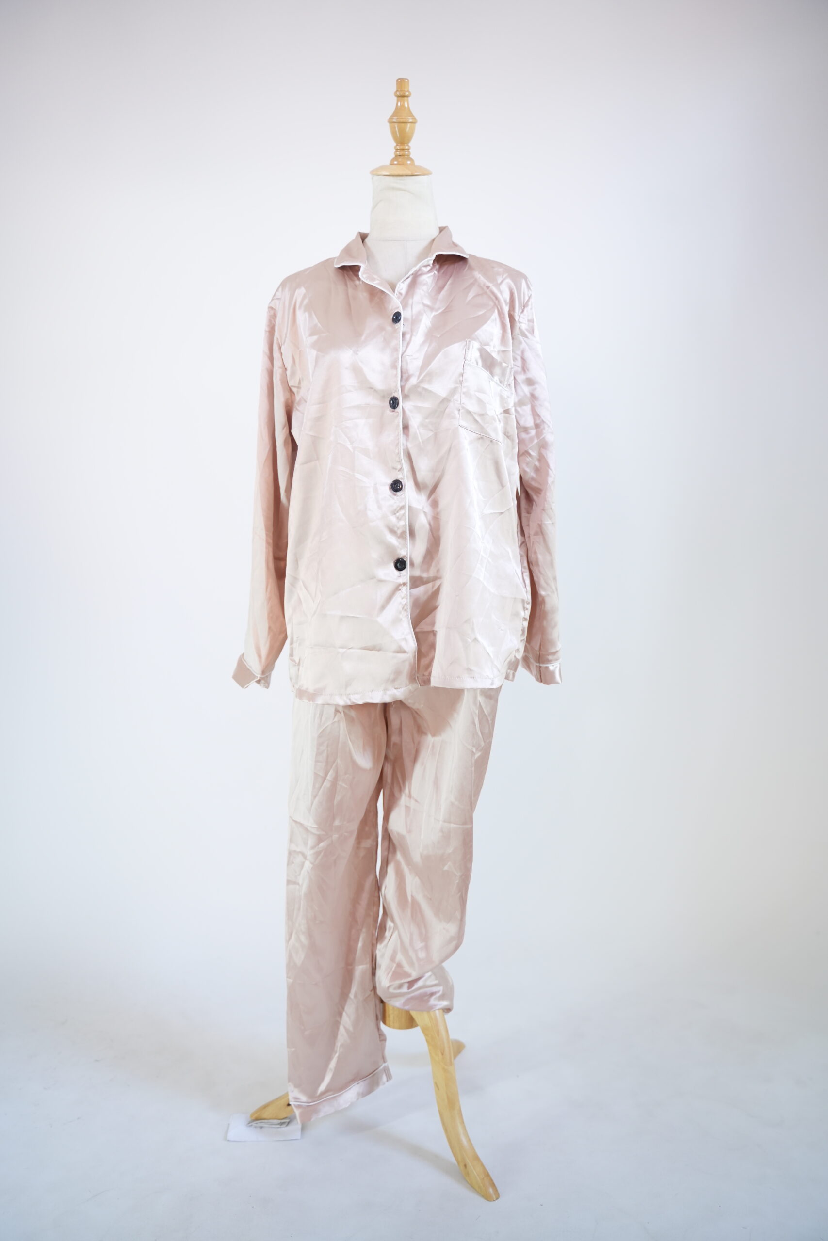 Peach Satin-ish Pajama Set