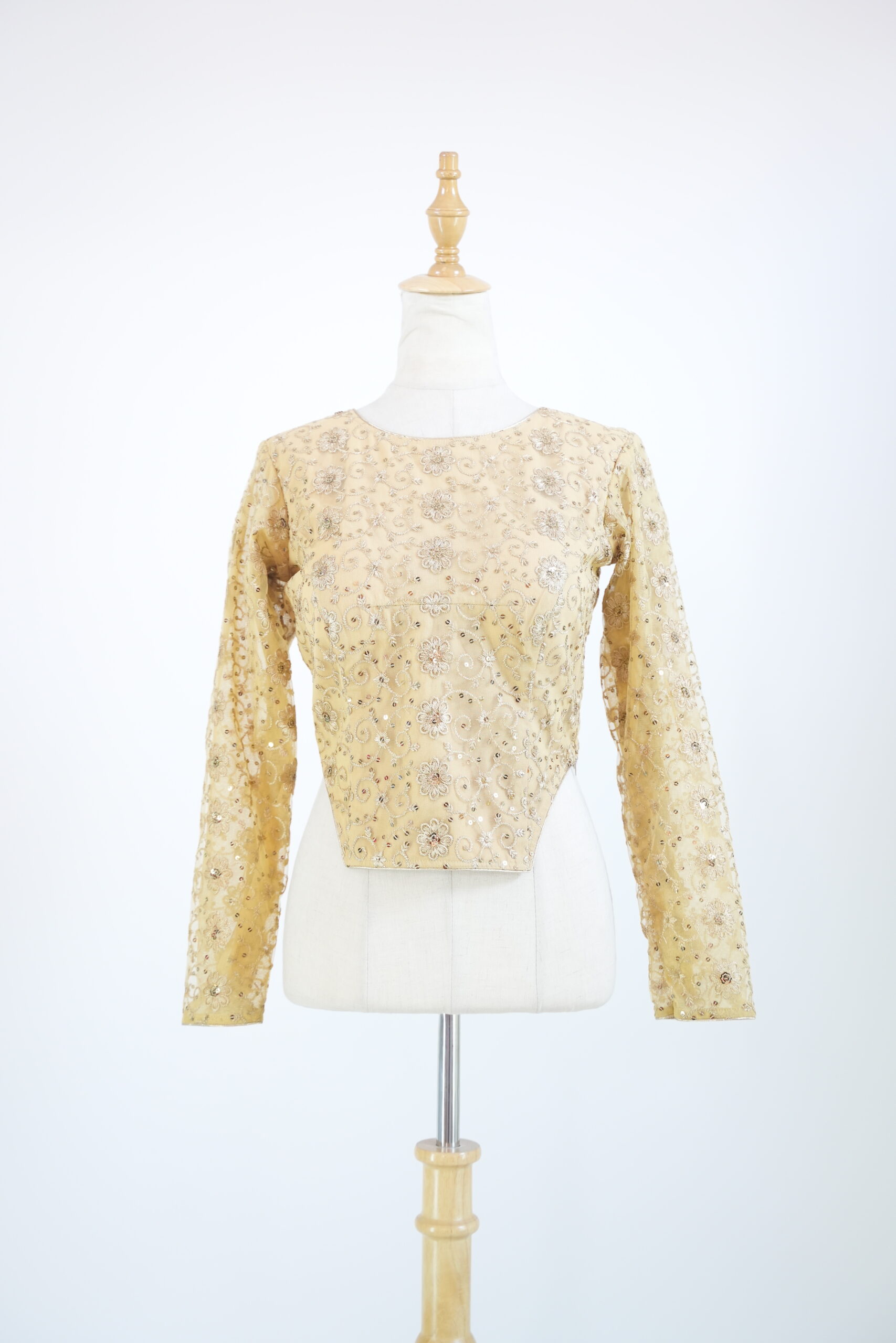 Golden Embroidered Blouse