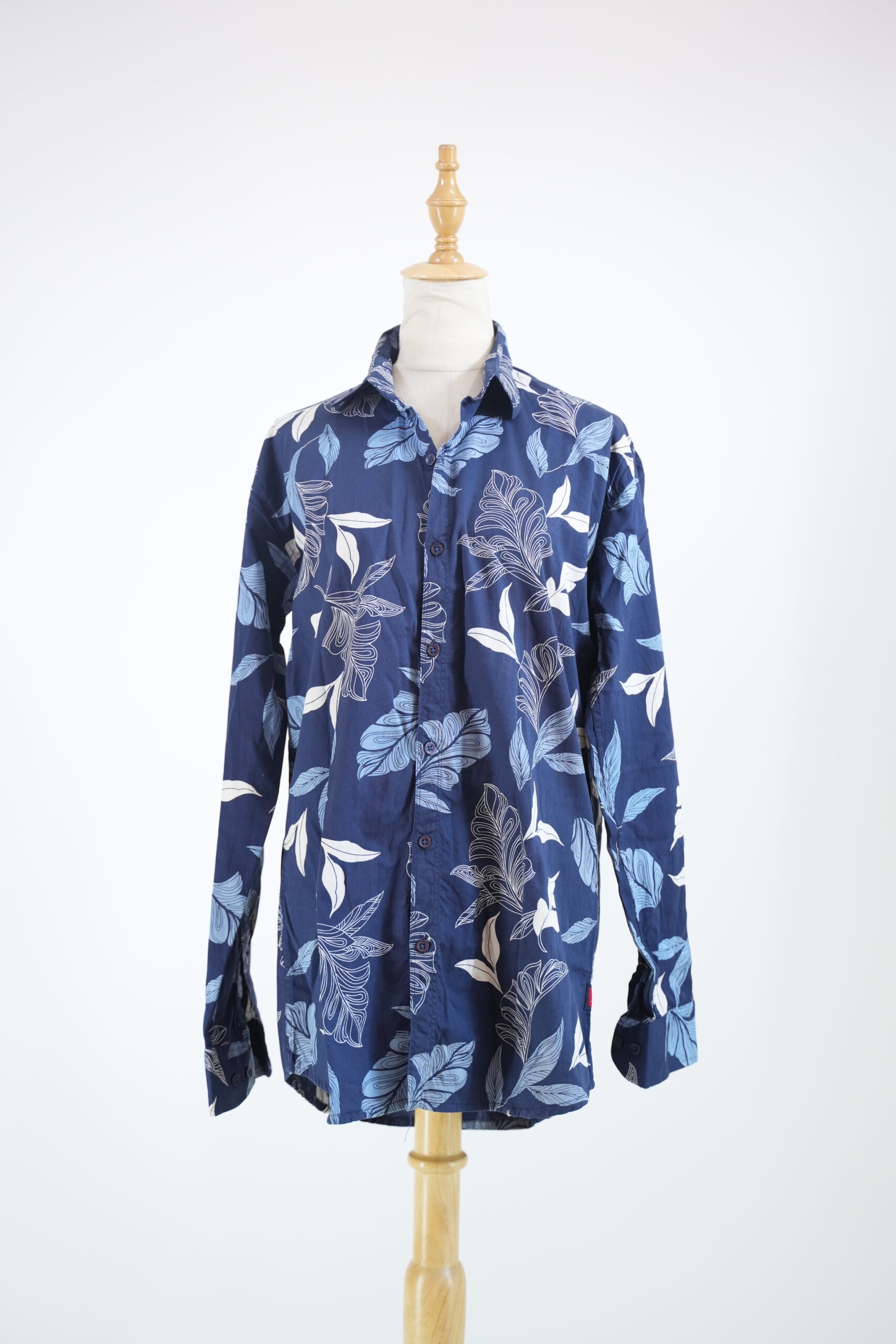 Navy Floral Print Shirt