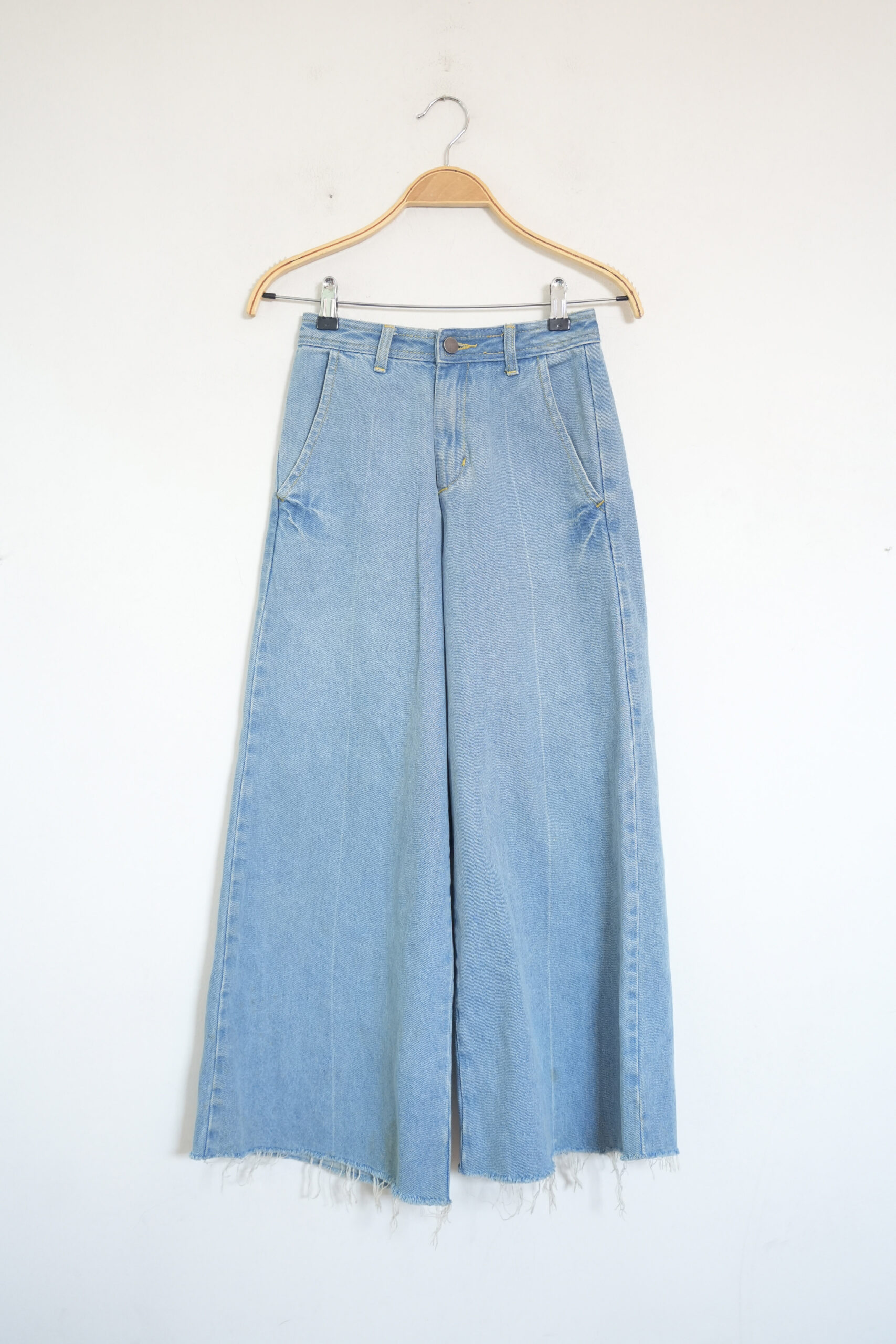 Blue Wide Leg Jeans