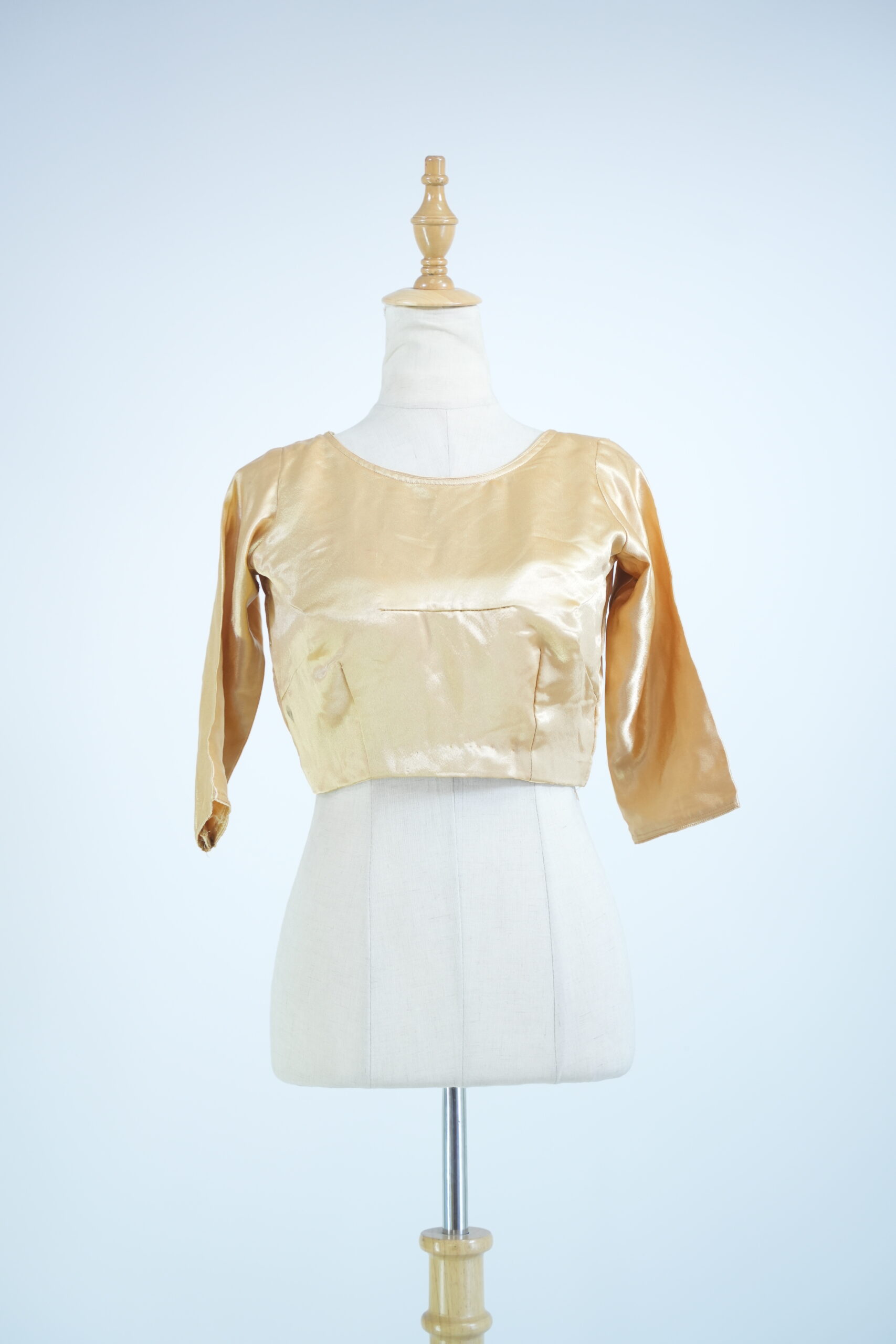 Golden Quarter Sleeve Blouse