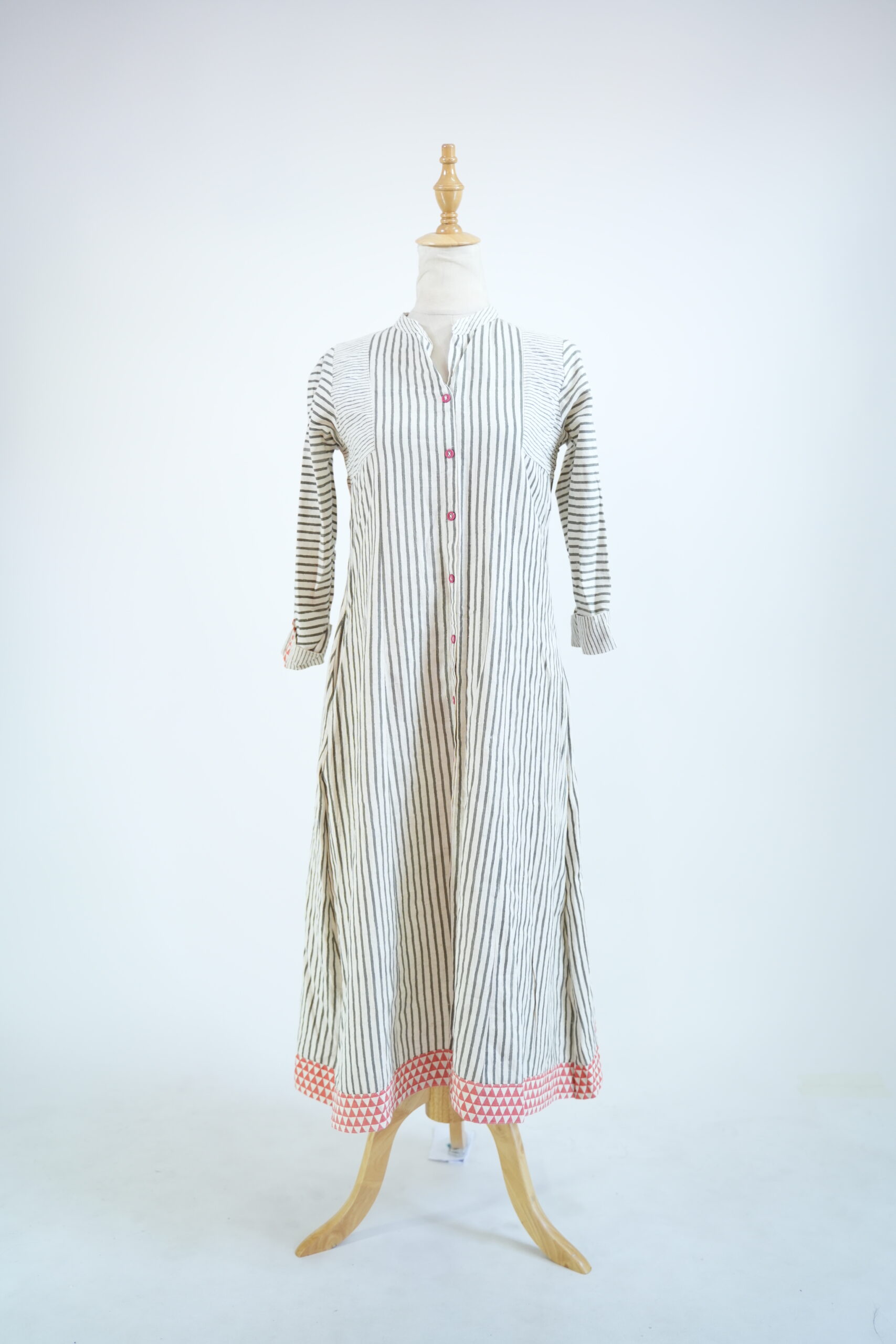 Off White and Green Kurtha for Women