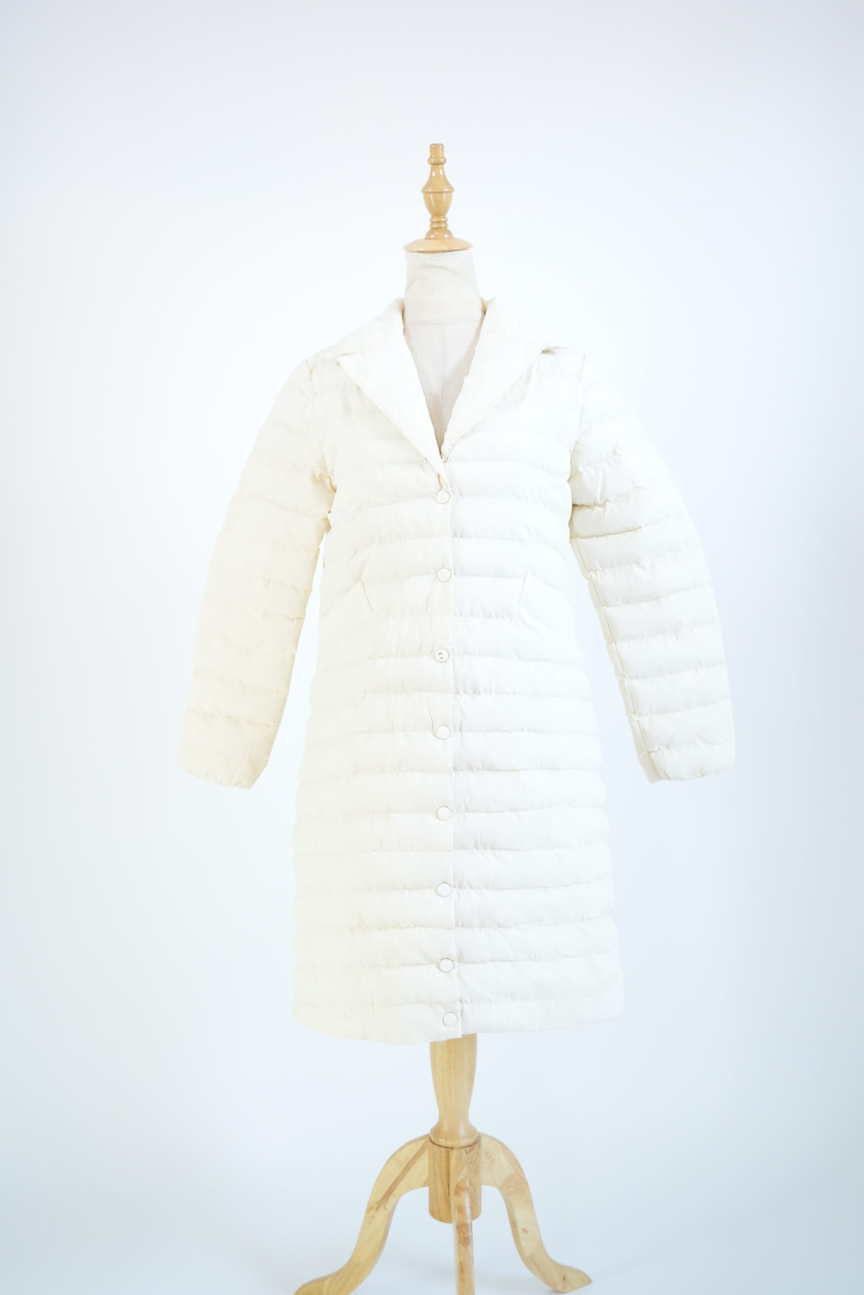 White Long Puffer Jacket