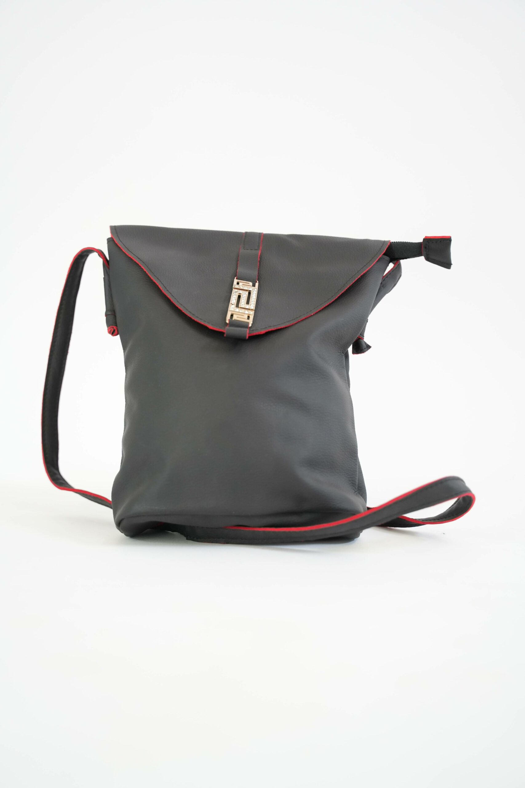 Black and Red Shoulder Bag for Women