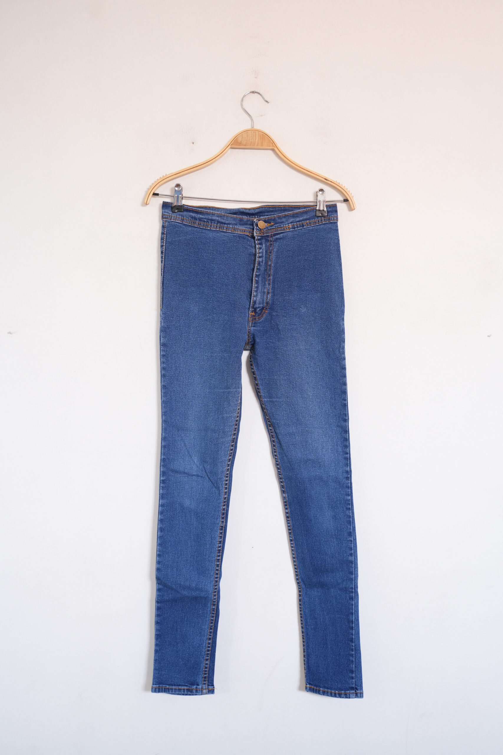 Blue High-Waisted Jeans