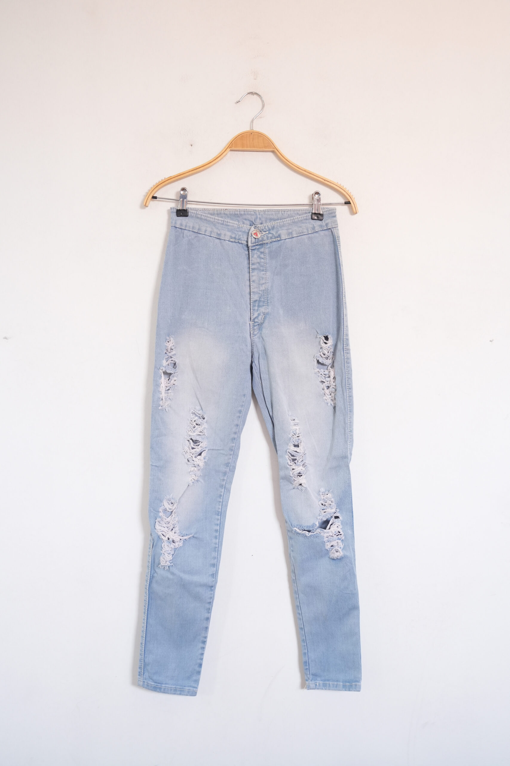 Light Blue Distressed Jeans