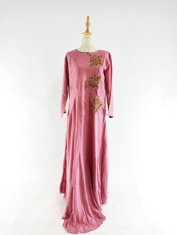 Coral Kurta Long Dress