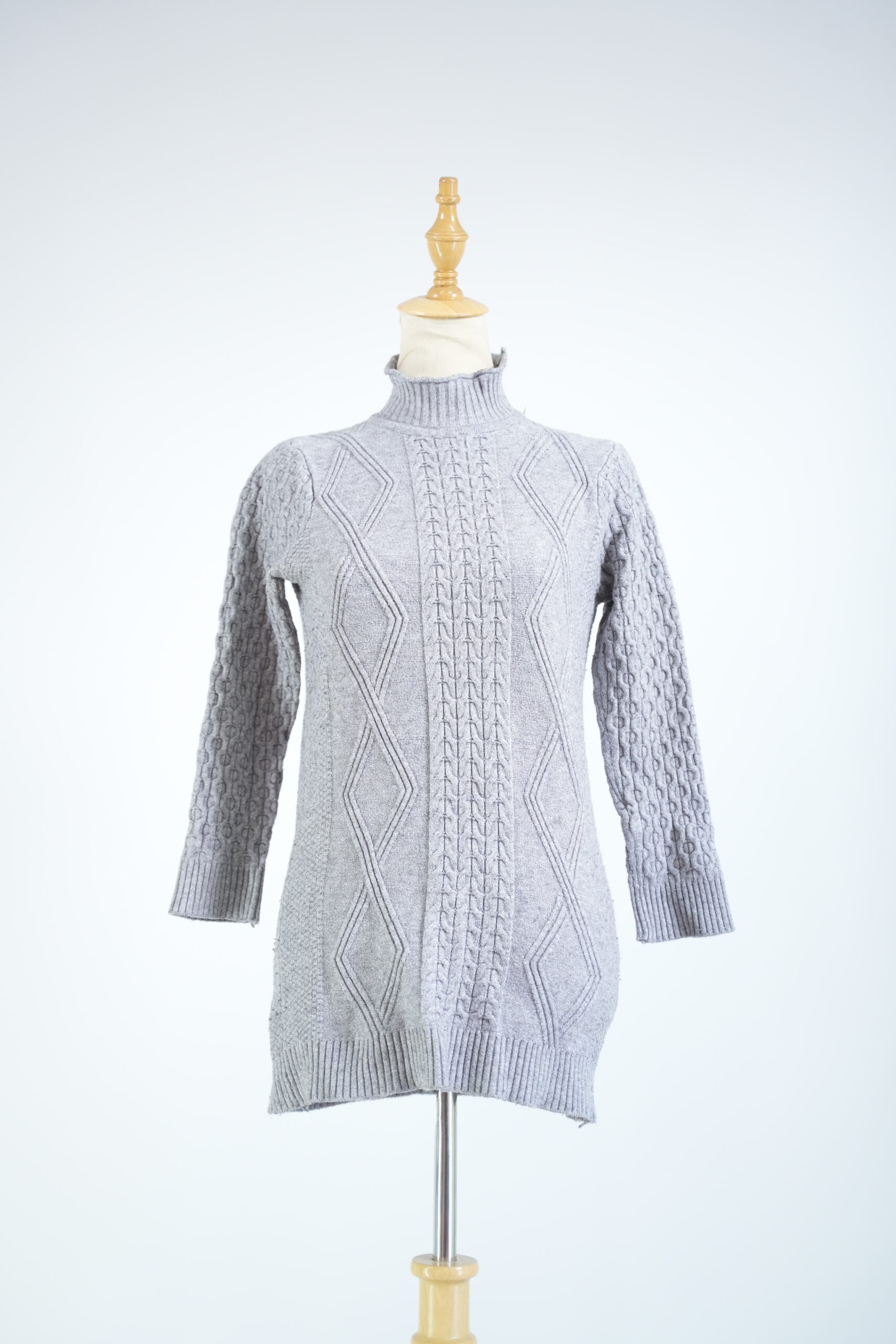 Grey Turtle Neck Sweater