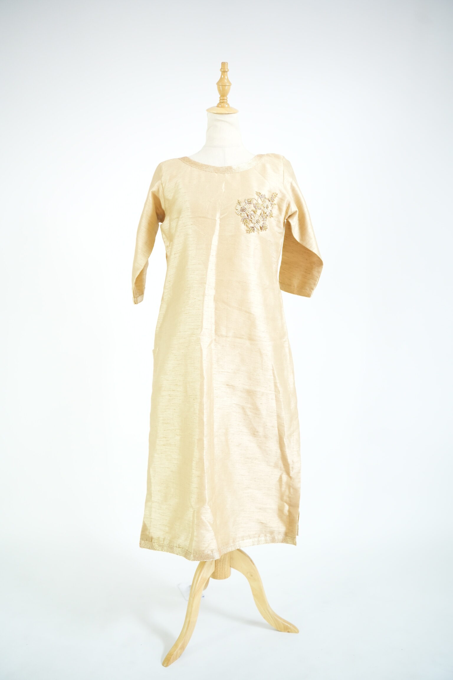 Beige Gold Kurta