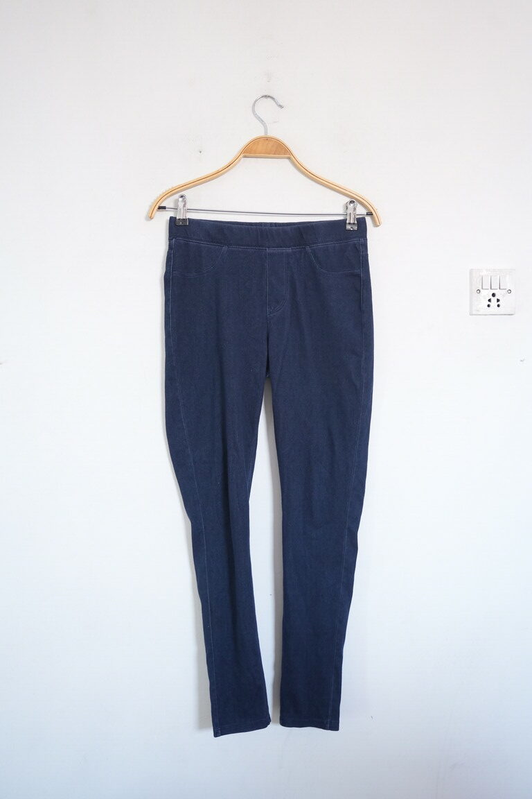 Dark Blue Elastic Pant