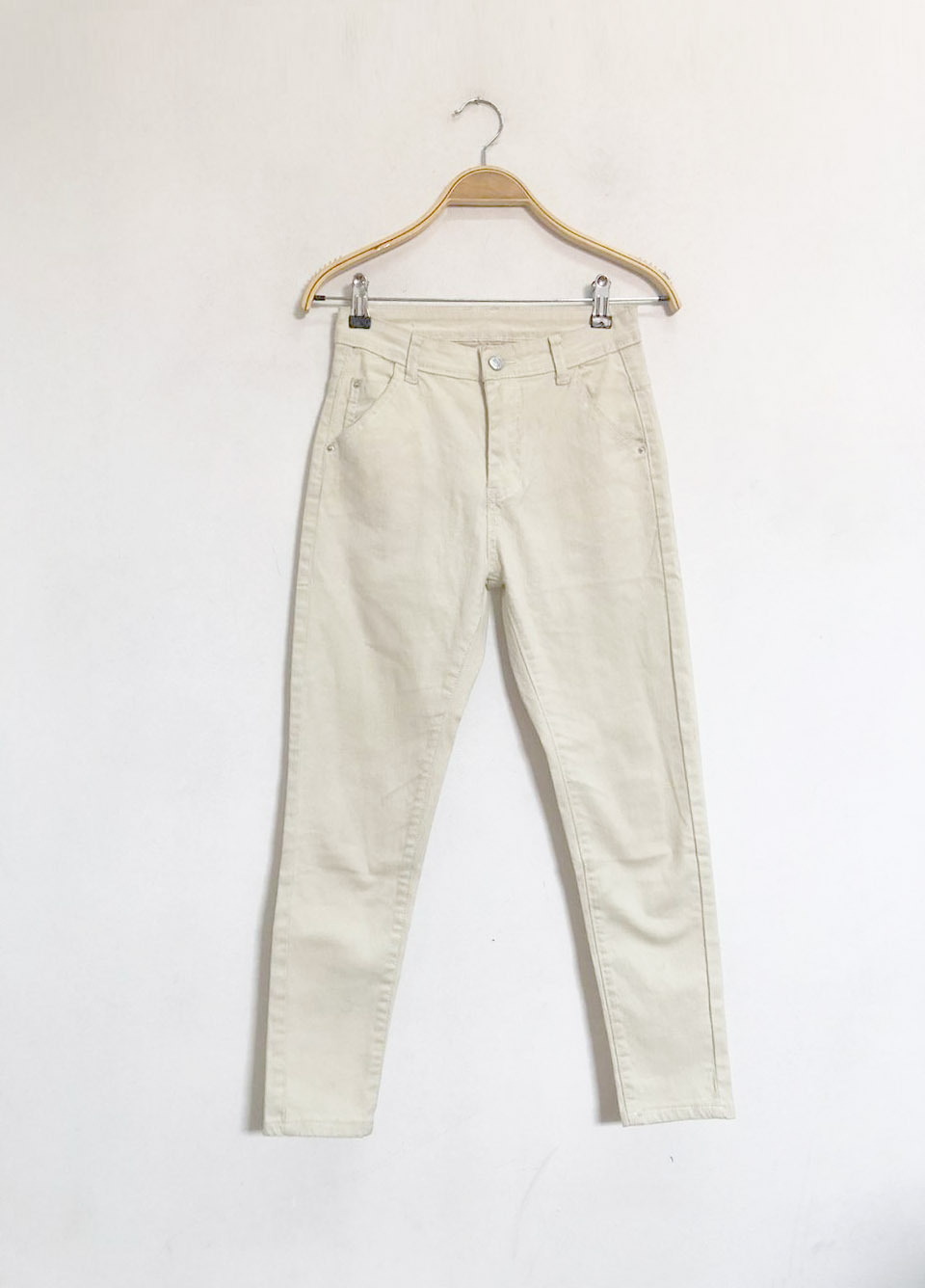 Off-White Skinny High Waist Jeans