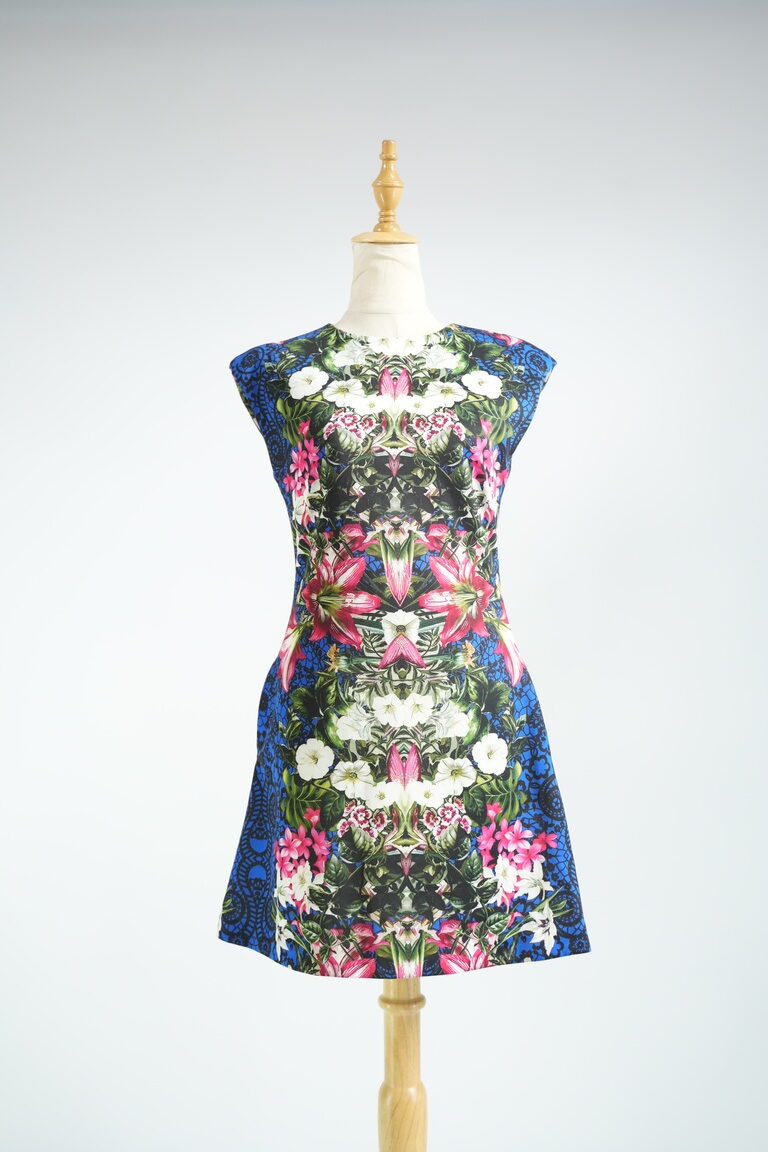 Floral Printed Sleeveless Dress