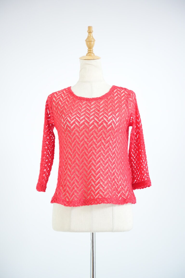 Red Net Top for Women